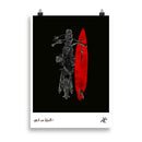 Impresión digital "RED ON BLACK"