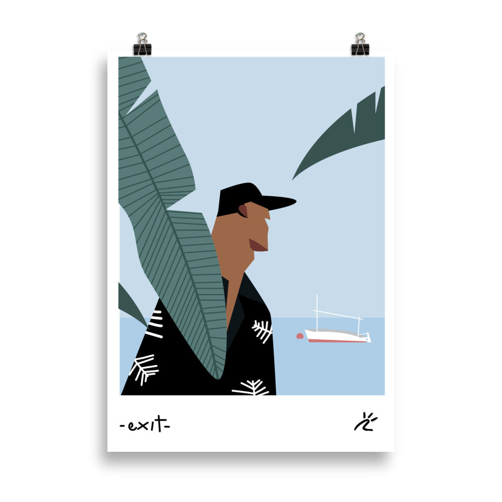 Impresión digital "EXIT"