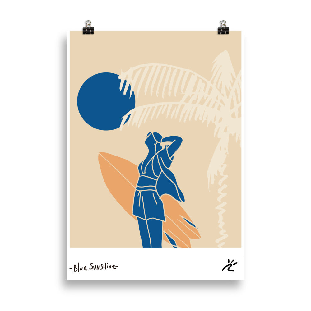 Impresión digital "BLUESUNSHINE"