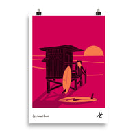 Impresión digital "LIFEGUARD HOUSE"