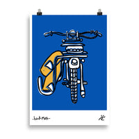 Impresión digital "BACKMOTO"