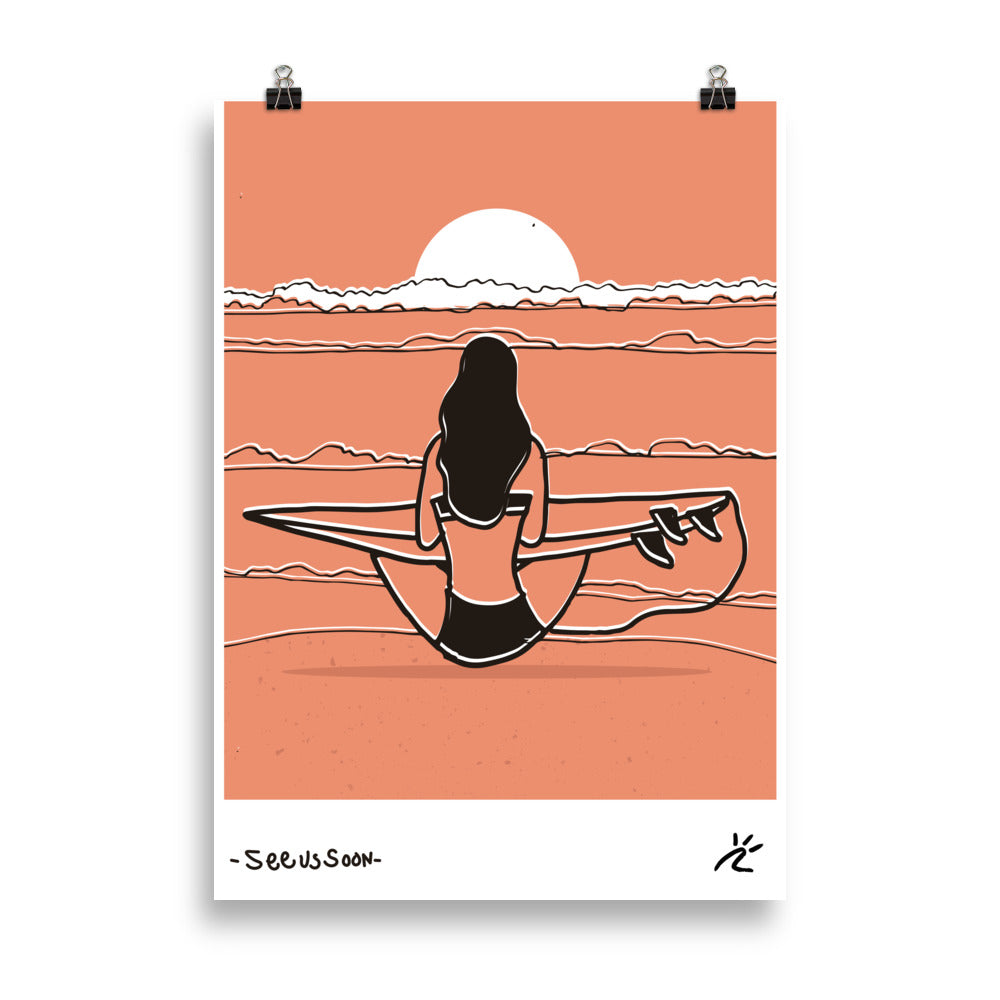 Impresión digital "SEE US SOON"