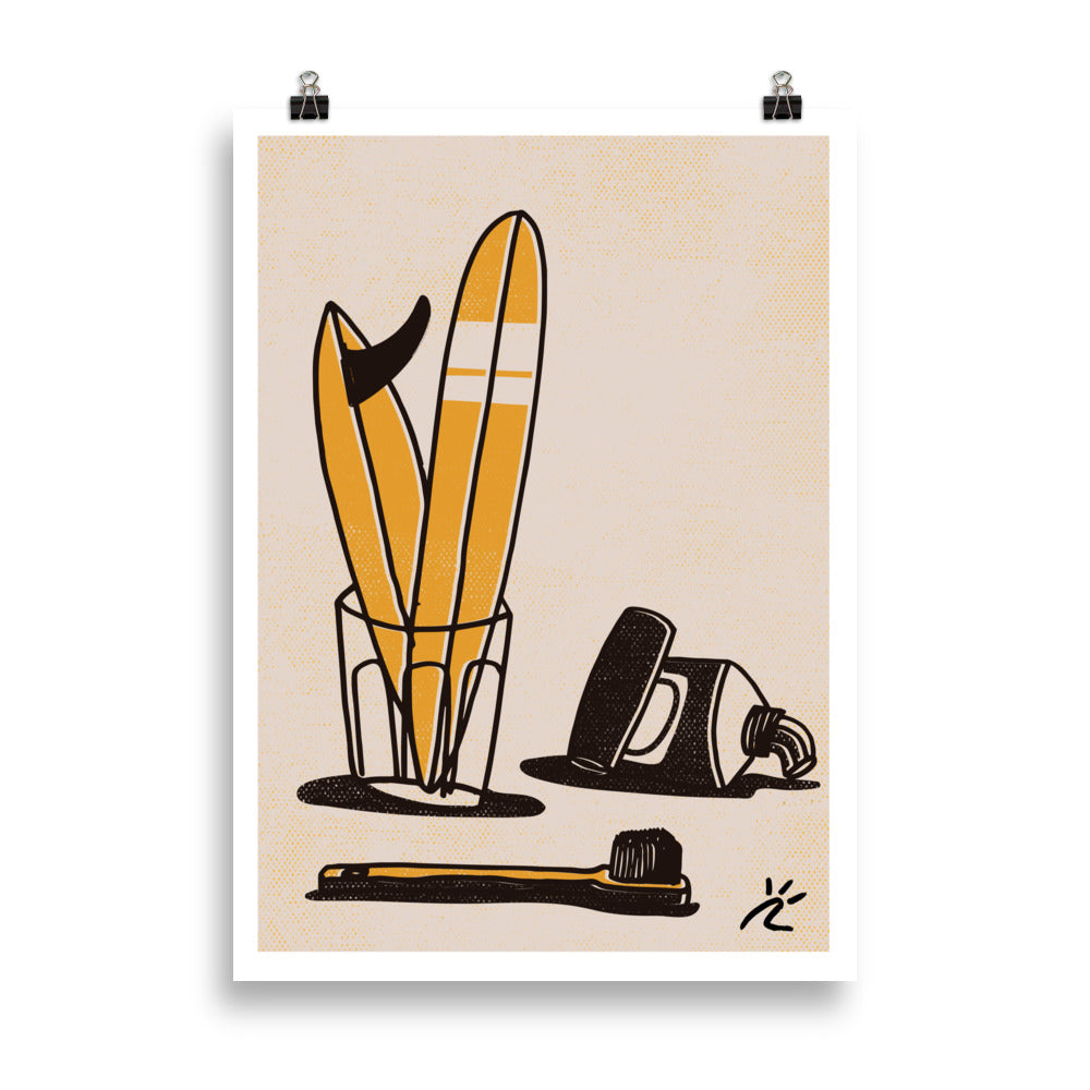 Impresión digital "Morning routine"