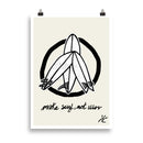 Impresión digital "Make surf, not war"