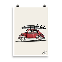 Impresión digital "Surfer Beetle"