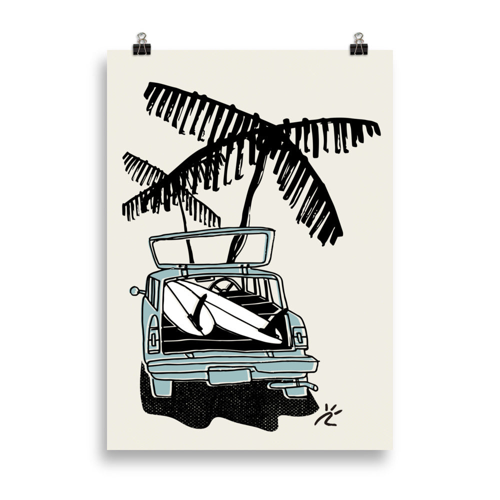 Impresión digital "Under the Palm"