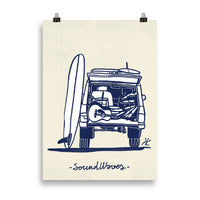 Impresión digital "SoundWaves"