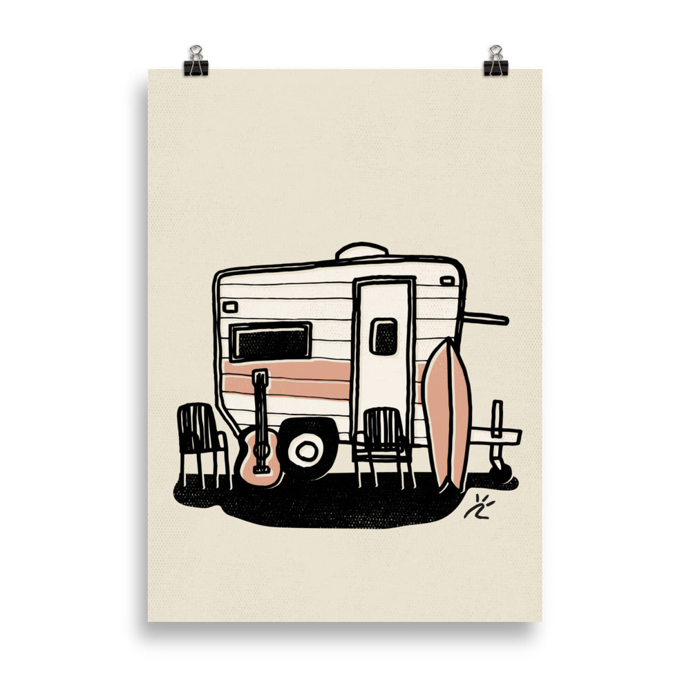 Impresión digital "Camping"