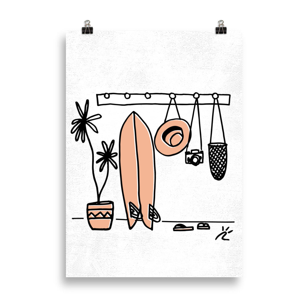 Impresión digital "Beach day"
