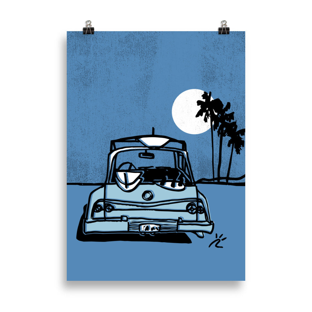 Impresión digital "Background Waves"