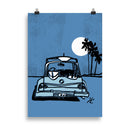 Impresión digital "Background Waves"