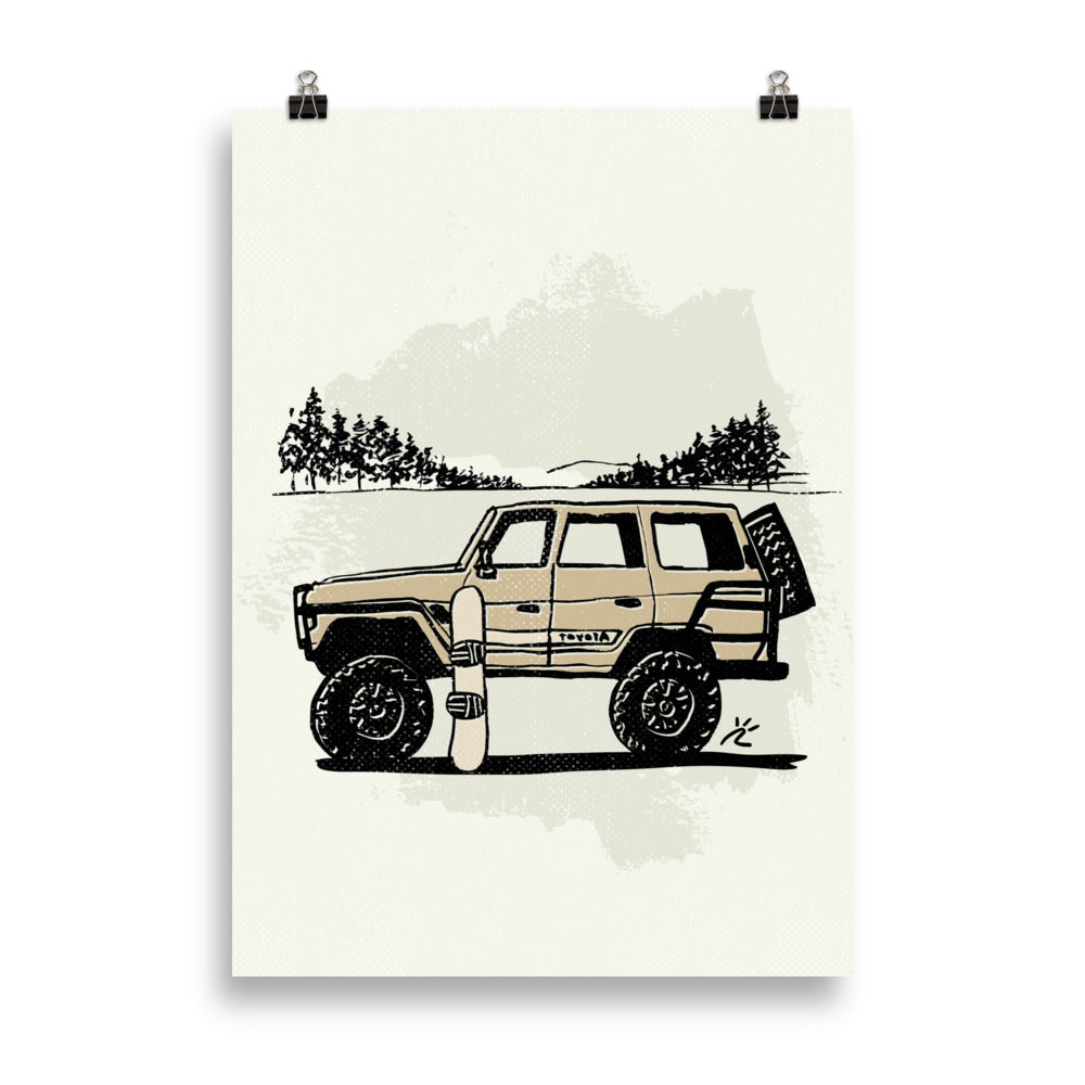 Impresión digital "Snow Beast"