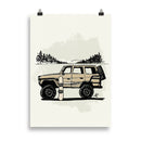 Impresión digital "Snow Beast"