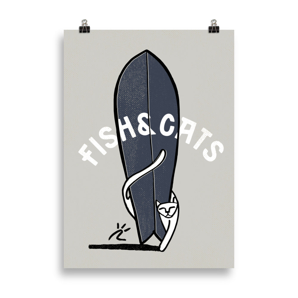 Impresión digital "Fish and cats"