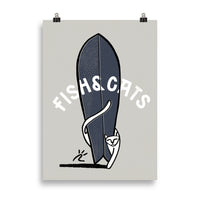 Impresión digital "Fish and cats"