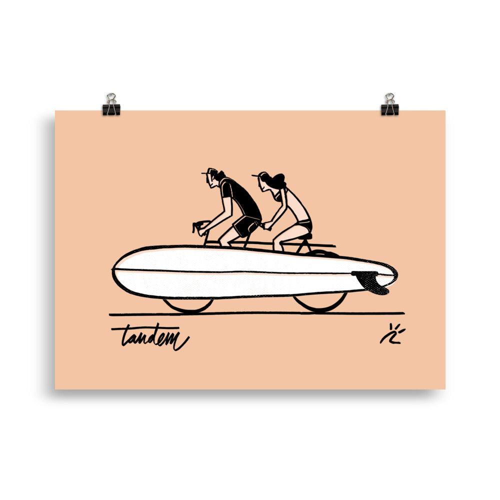 Impresión digital "Surf Tandem Team"