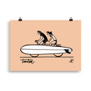 Impresión digital "Surf Tandem Team"
