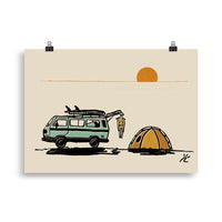 Impresión digital "Drawn Waves"