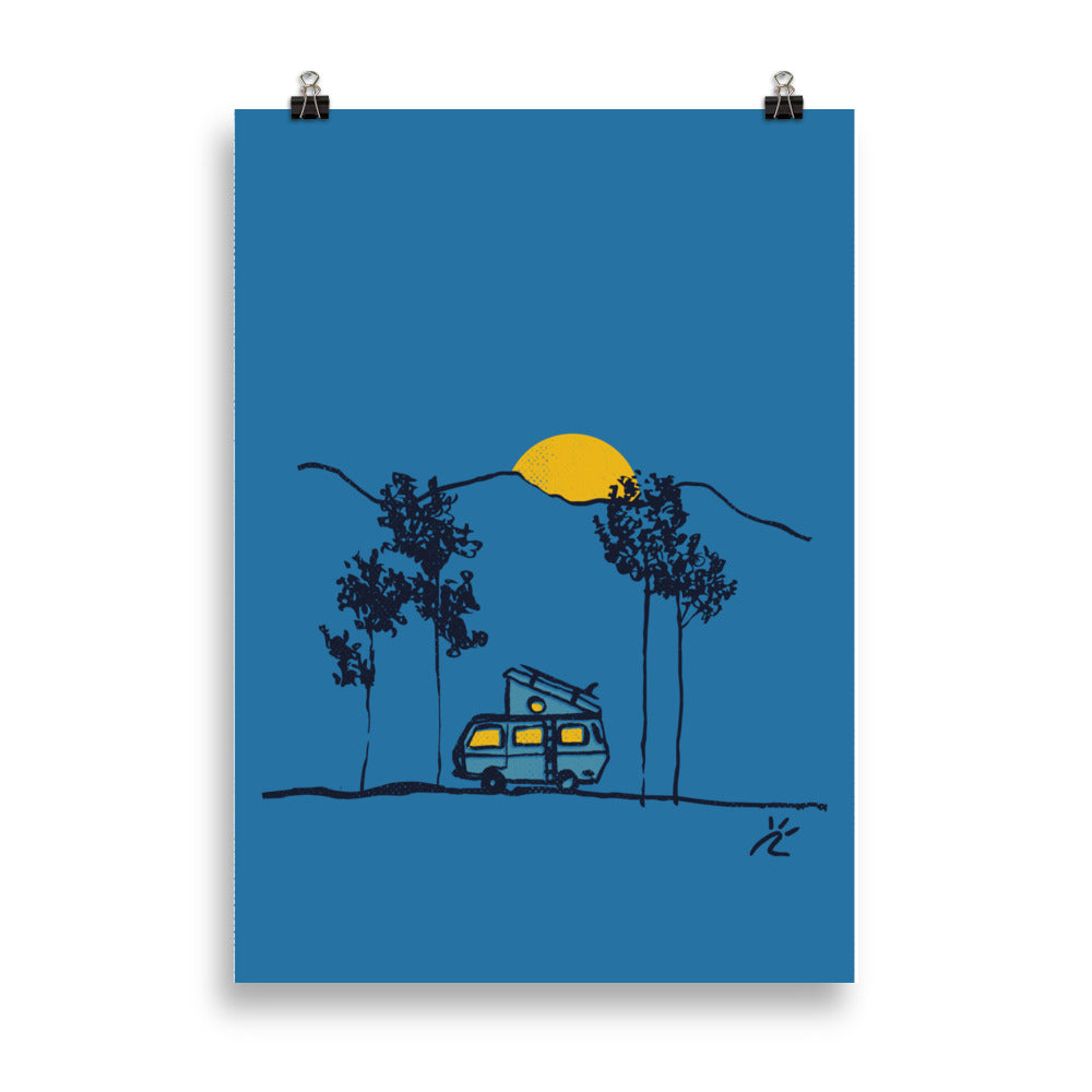 Impresión digital "Under the full moon"