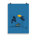 Impresión digital "Under the full moon"