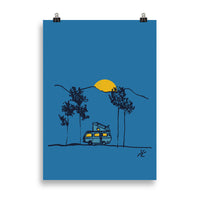 Impresión digital "Under the full moon"