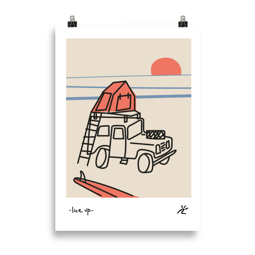 Impresión digital "Line up"