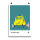 Impresión digital "DOS CABALLOS Y UN TABLÓN"