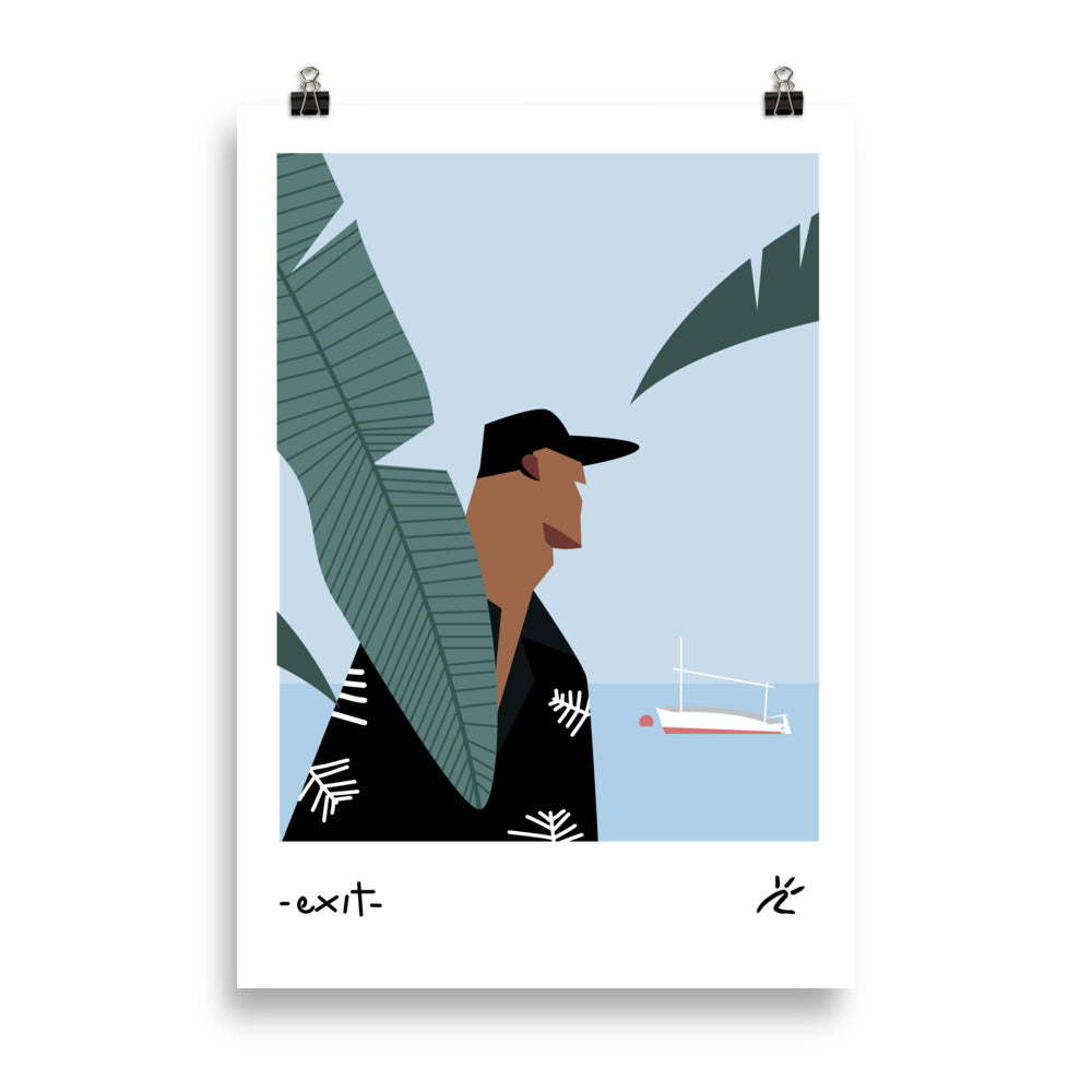 Impresión digital "EXIT"