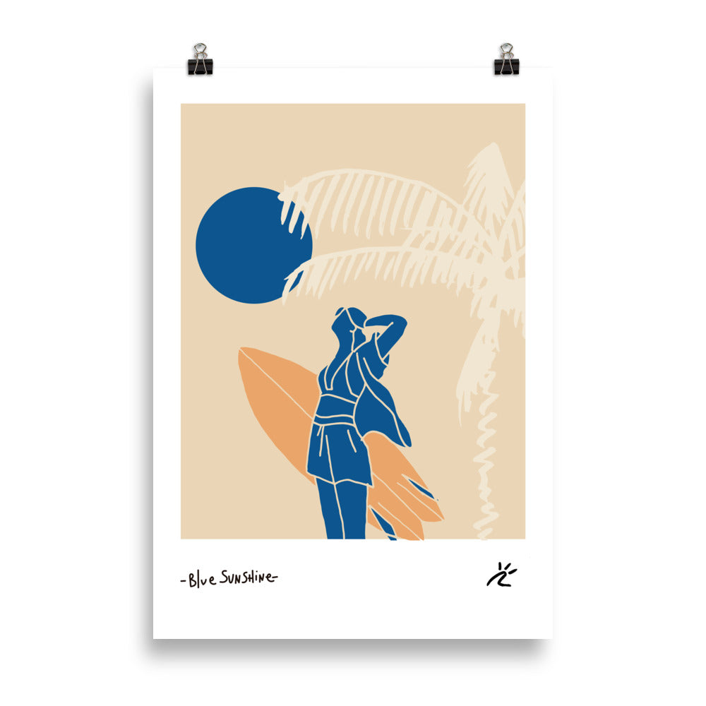 Impresión digital "BLUESUNSHINE"