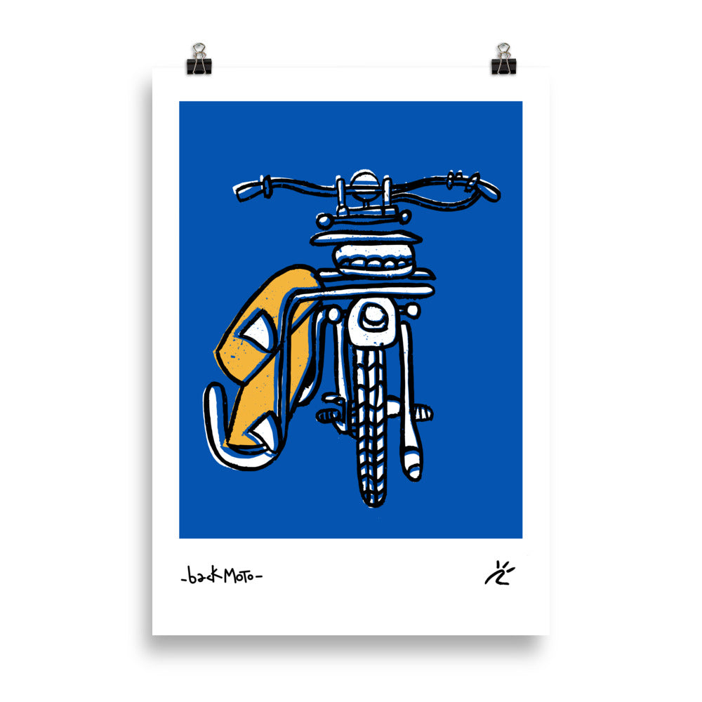 Impresión digital "BACKMOTO"