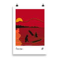 Impresión digital "LONG BYE"