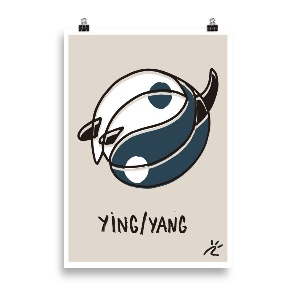 Impresión digital "Ying/yang"