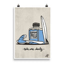 Impresión digital "Take one daily"