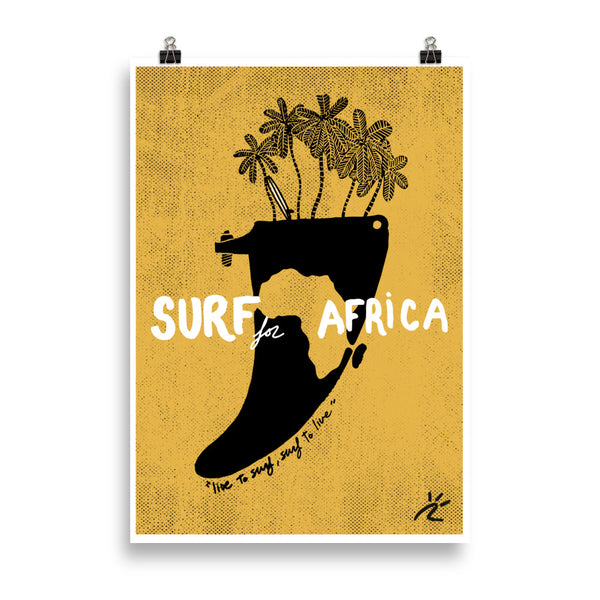 Impresión digital "Surf for Africa"