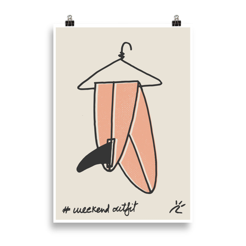 Impresión digital "Weekend Outfit"