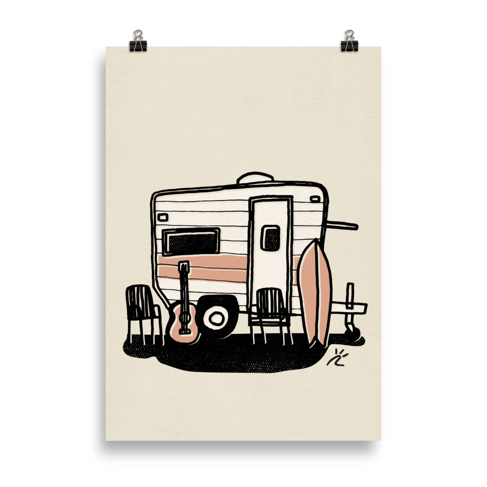 Impresión digital "Camping"