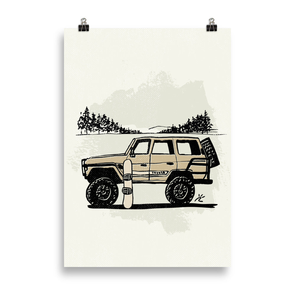 Impresión digital "Snow Beast"