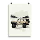 Impresión digital "Snow Beast"