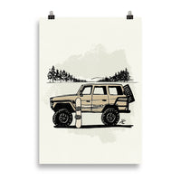 Impresión digital "Snow Beast"