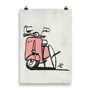 Impresión digital "Wheels and waves"