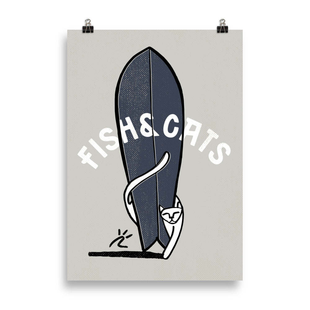 Impresión digital "Fish and cats"