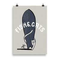 Impresión digital "Fish and cats"