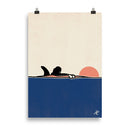 Impresión digital "Black line over sunset"