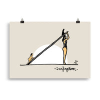 Impresión digital "Surfing Moms"