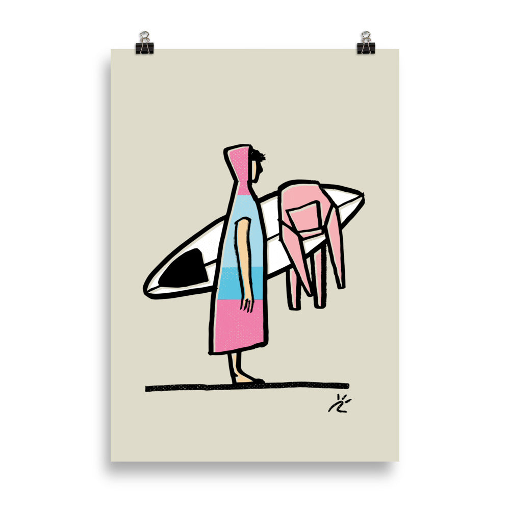 Impresión digital "Poncho time - Surf Edition"