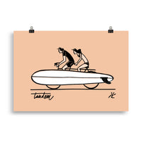 Impresión digital "Surf Tandem Team"