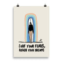 Impresión digital "Surf your fears"