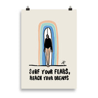 Impresión digital "Surf your fears"