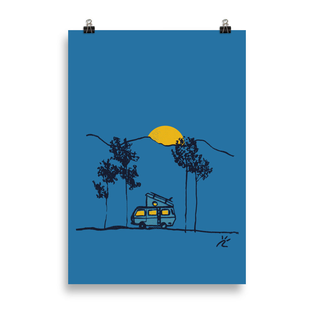 Impresión digital "Under the full moon"