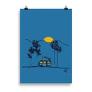 Impresión digital "Under the full moon"